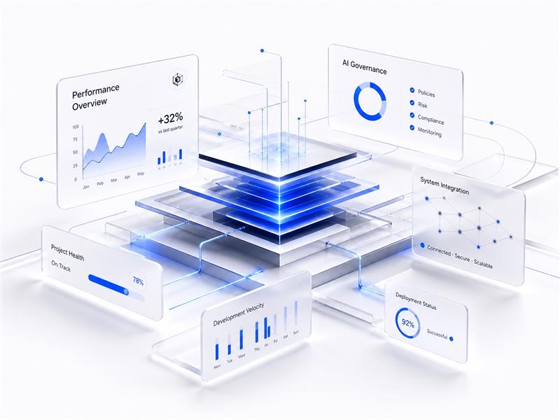 3D Fractal enterprise platform dashboard visualisation